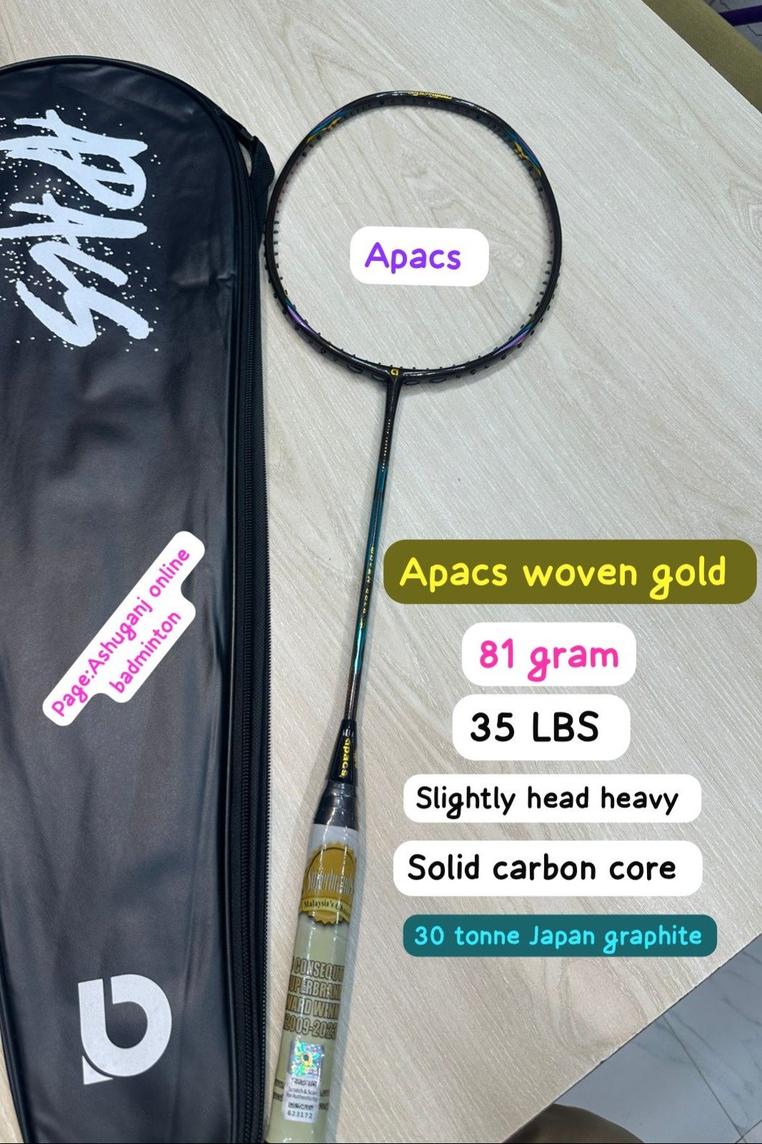 Apacs Woven Gold