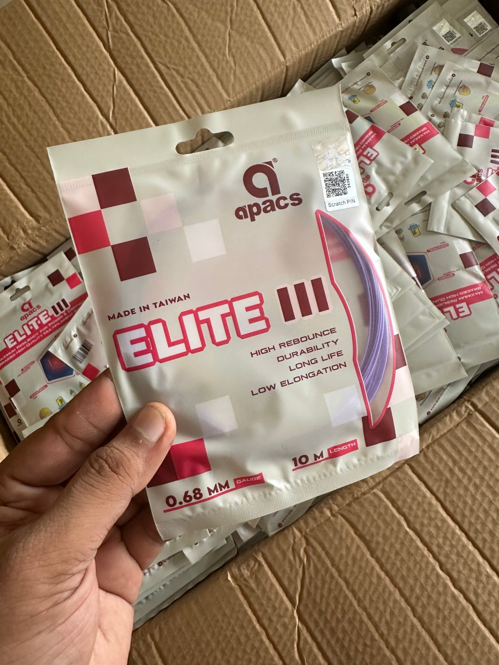 APACS ELITE 3 (iii)ORIGINAL BADMONTON RACKET STRING PRICE IN BANGLADESH