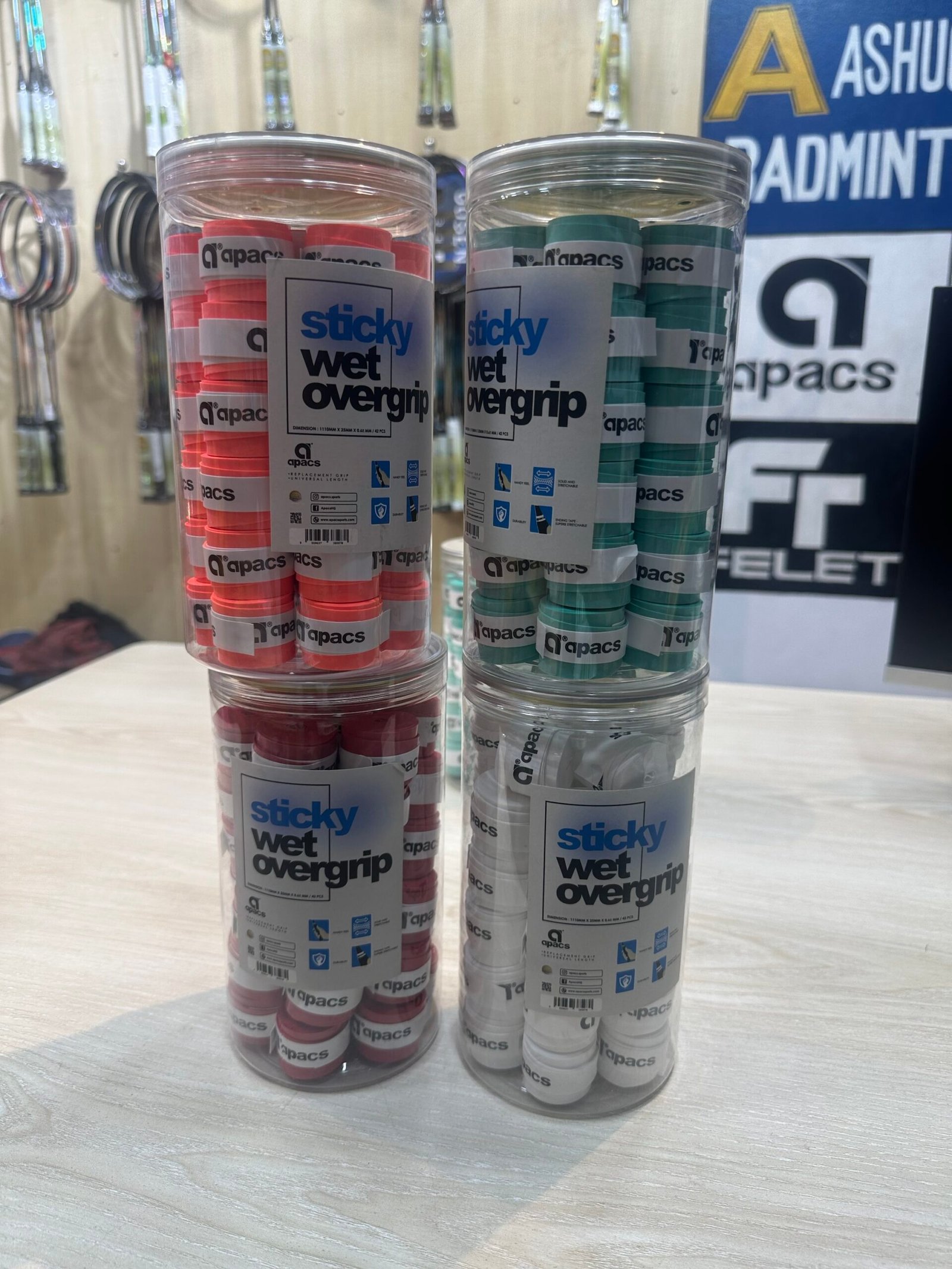 APACS STICKEY WET OVERGRIP PRICE IN BANGLADESH | ORIGINAL BADMINTON GRIP