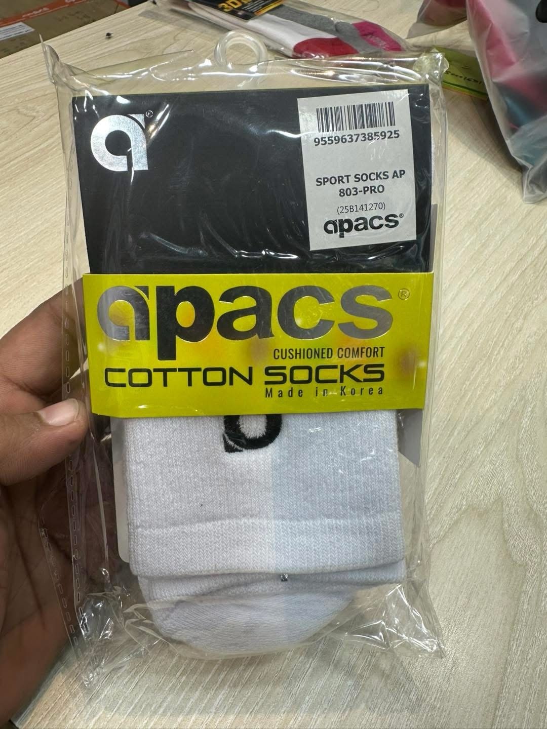 APACS PRO BADMINTON SOCKS 803– PREMIUM COMFORT, BREATHABLE & SWEAT-ABOSBTION SPORTS SOCKS | BEST PRICE IN BANGLADESH