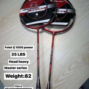 FELET TJ 1000 POWER RED BADMINTON RACKET (4U-G1) 82 GRAM| BEST BADMINTON RACKET IN BANGLADESH