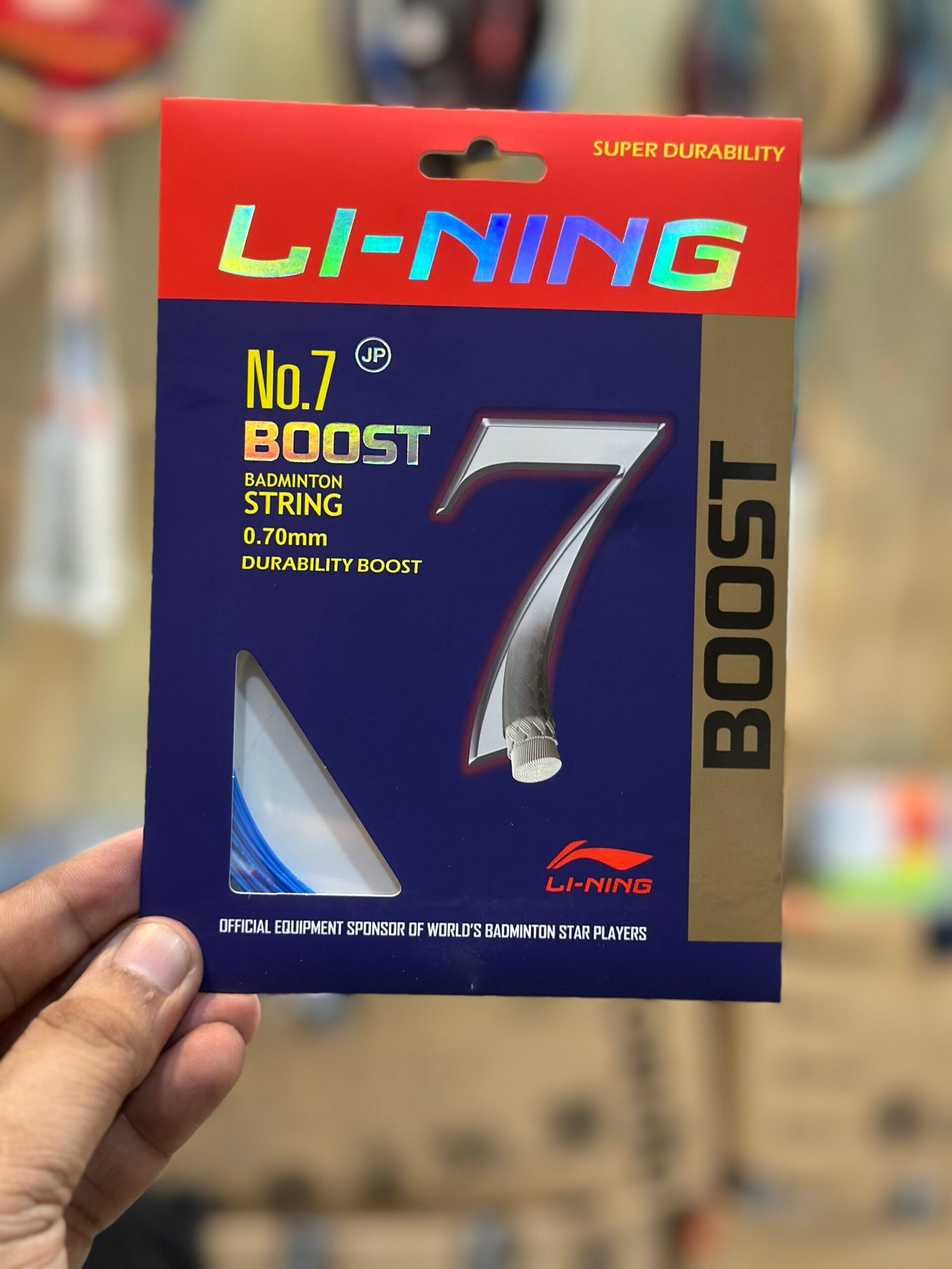 LI-NING NO.7 BOOST BADMINTON STRING– HIGH REPULSION, EXCELLENT CONTROL & DURABLE PERFOMANCE | BEST PRICE IN BANGLADESH