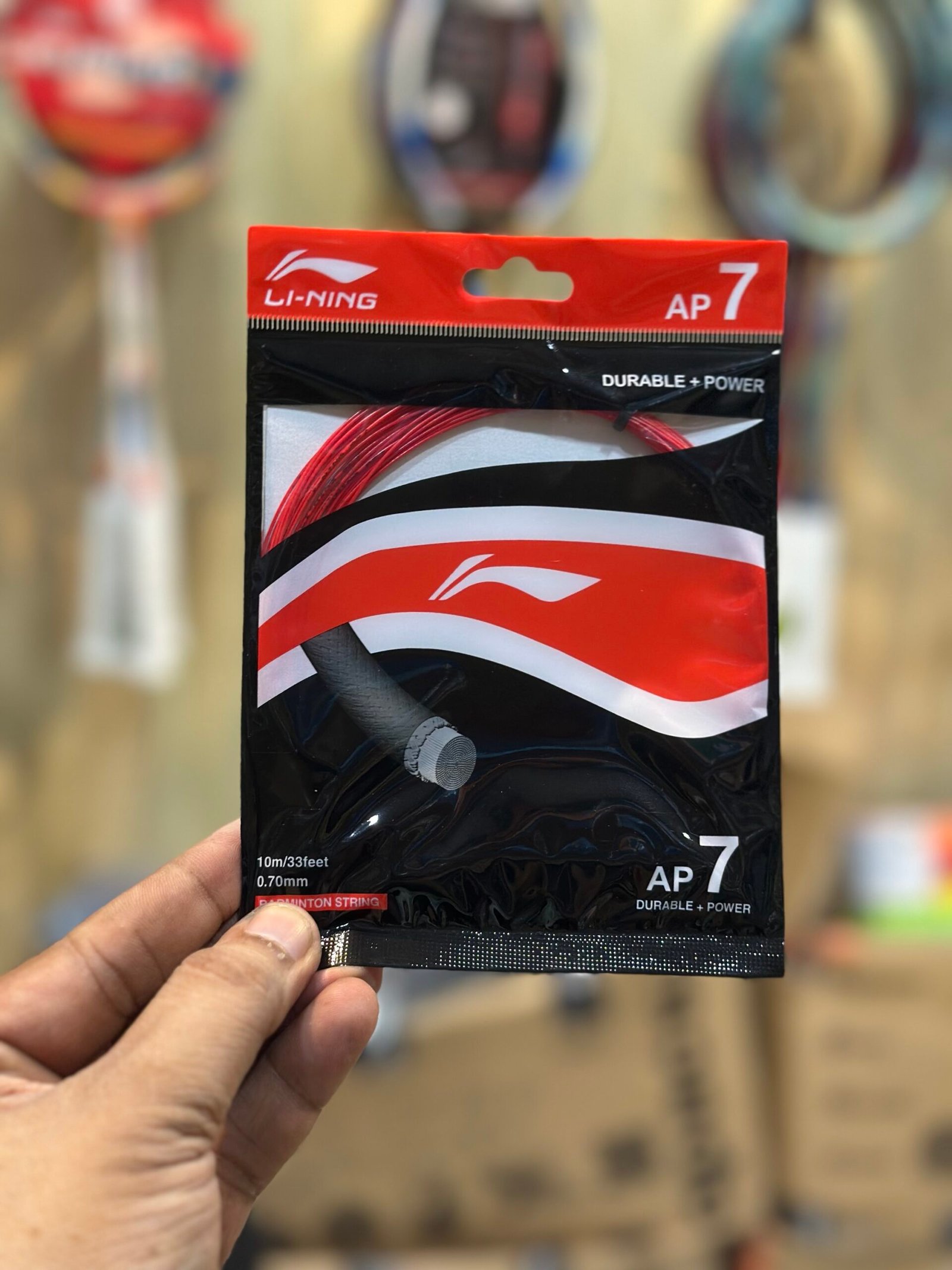 LI-NING AP7 BADMINTON STRING – HIGH DURABILITY & EXCELLENT COMTROL | BEST PRICE IN BANGLADESH