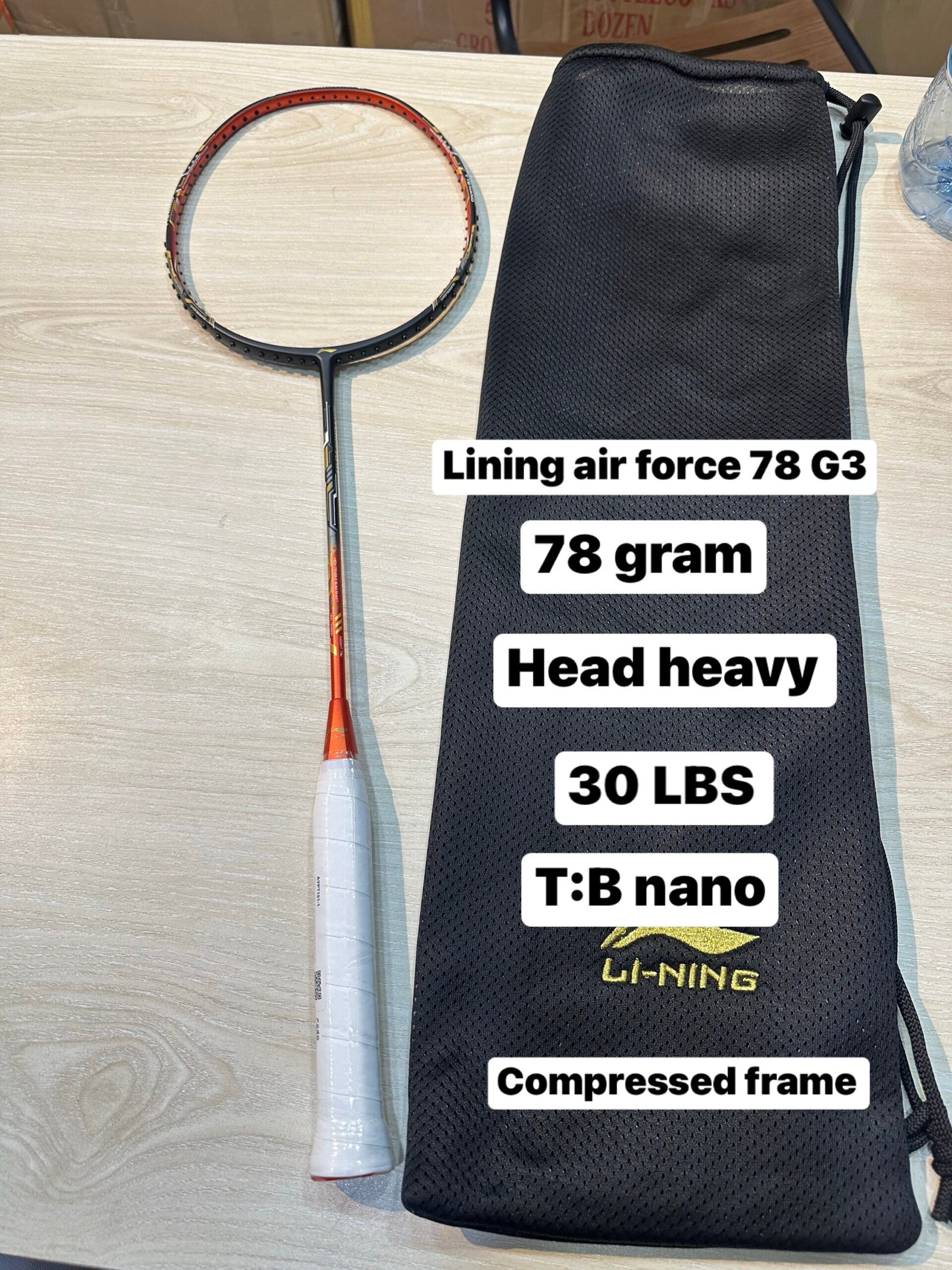 LI-NING AIR  FORCE 78 BADMINTON RACKET – LINGHTWEGHT, FAST SWING & POWERFUL PERFOMANCE | BEST PRICE IN BANGLADESH