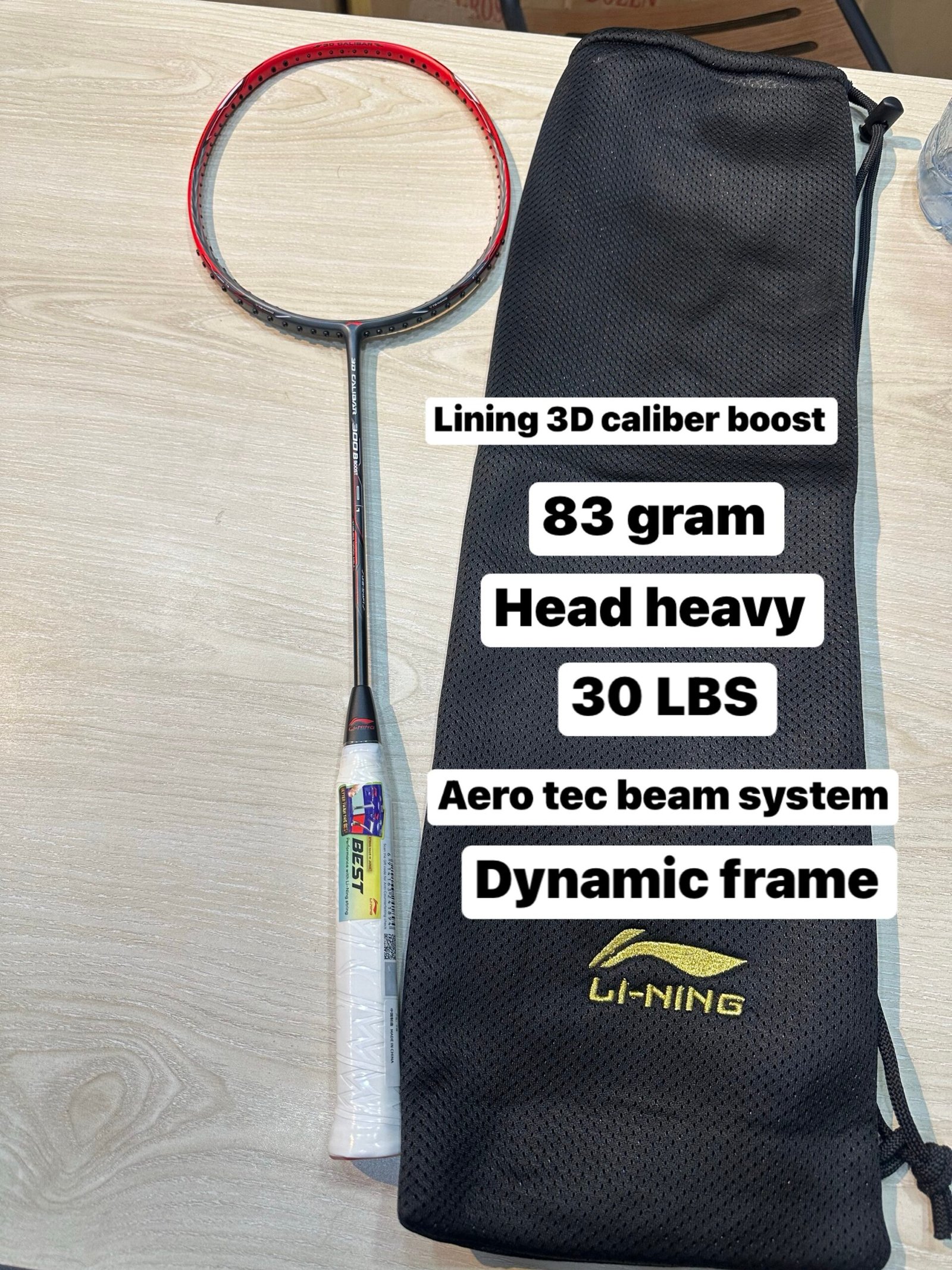 LI-NING 3D CALIBER 300 B BOOST BADMINTON  RACKET