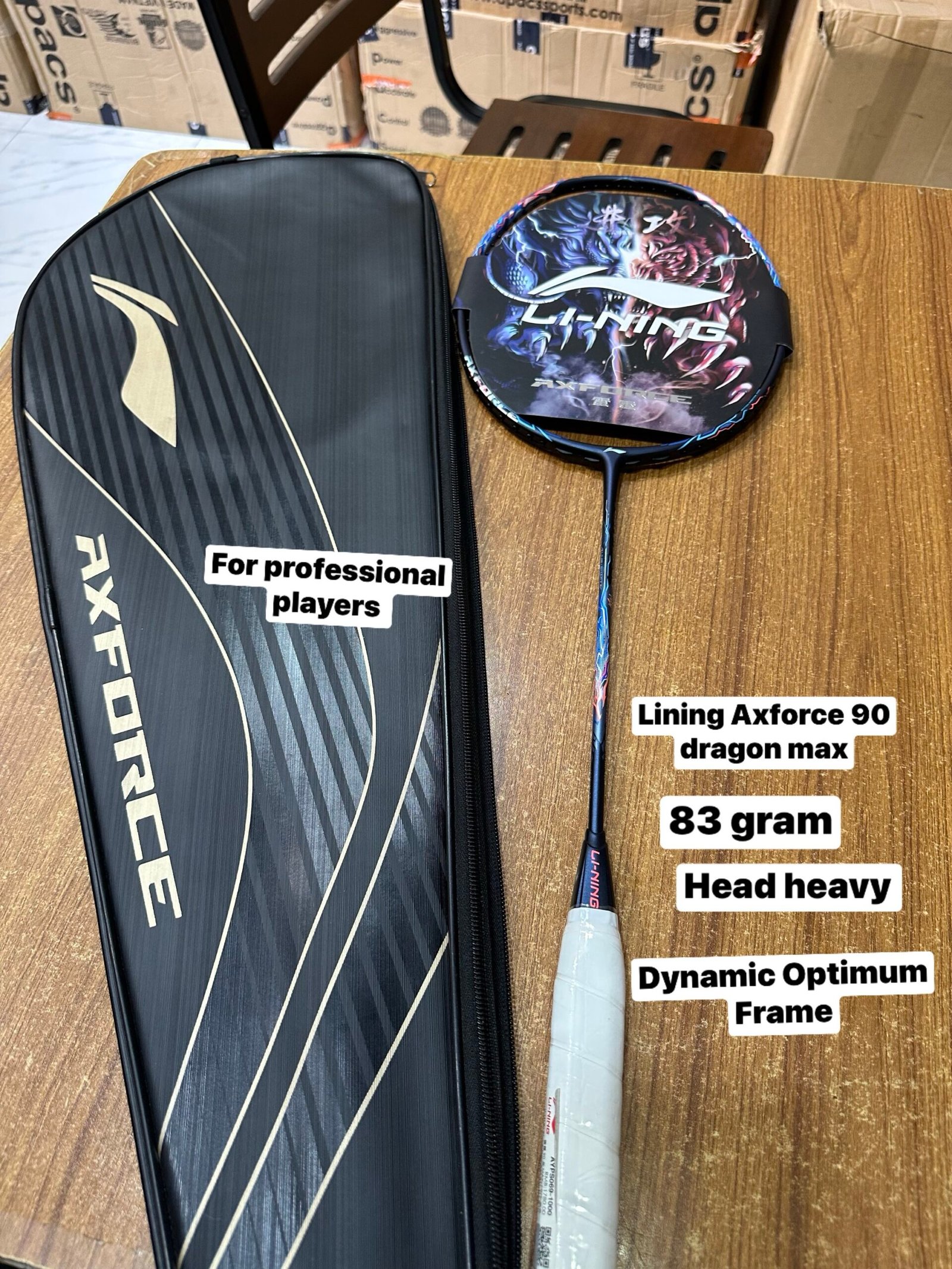 LI-NING
AXFORCE 90 DRAGON MAX UNSTRUNG BADMINTON RACKET (BlUE)| ORIGINAL | BANGLADESH