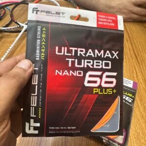FELET TURBO 66 BADMINTON STRING – HIGH REPULSION, EXCELENT CONTROL & DURABLE PERFOMANCE | BEST PRICE IN  BANGLADESH