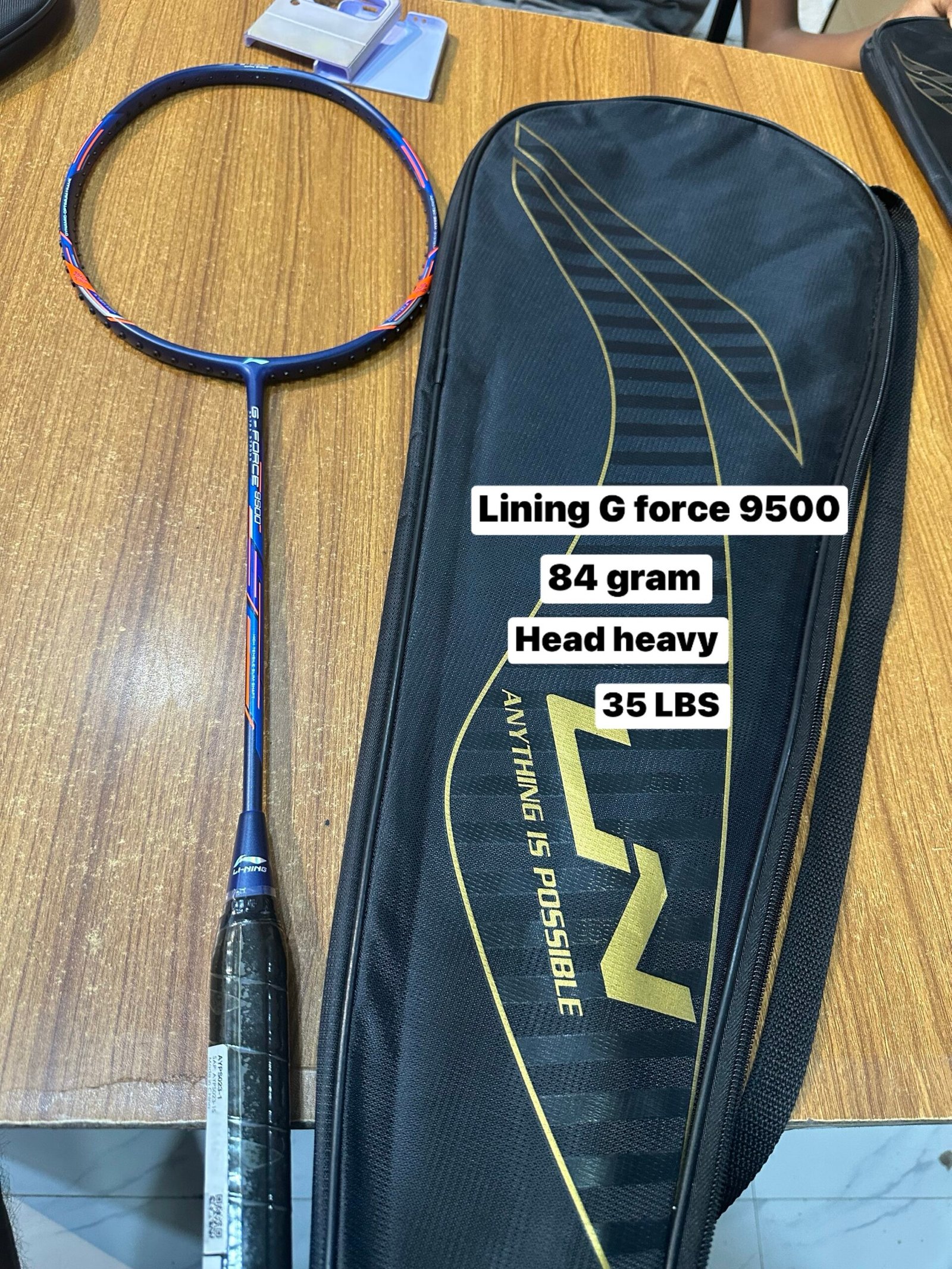 Lining G force 9500
