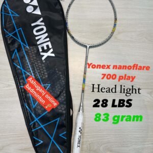 YONEX NANOFLARE 700 PLAY SILVER SKYBLUE  (100% AUTHENTIC ) BADMINTON RACKET (4U-G5)