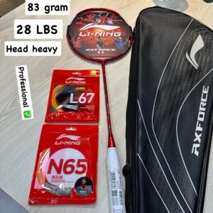 LI-NING AXFORCE CANNON PRO BADMINTON RACQUET – MOLTEN LAVA (4U)