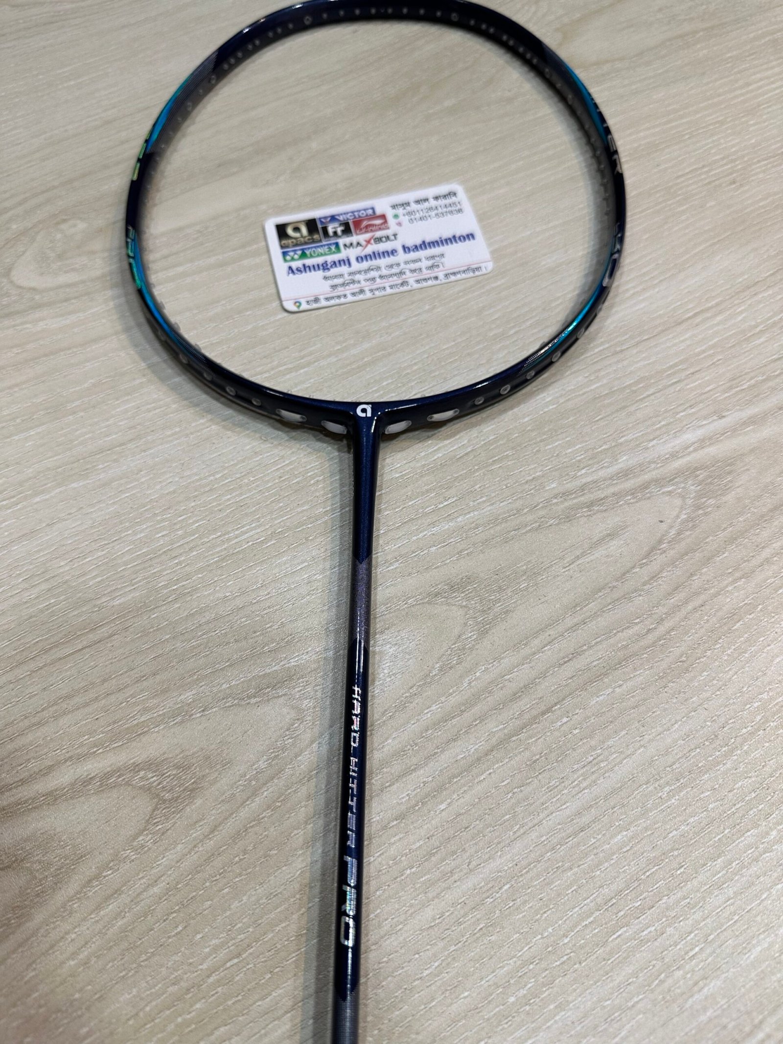 APACS HARD HITTER PRO 6.4 NAVY BLUE BADMINTON RACKET (4U) ORIGINAL