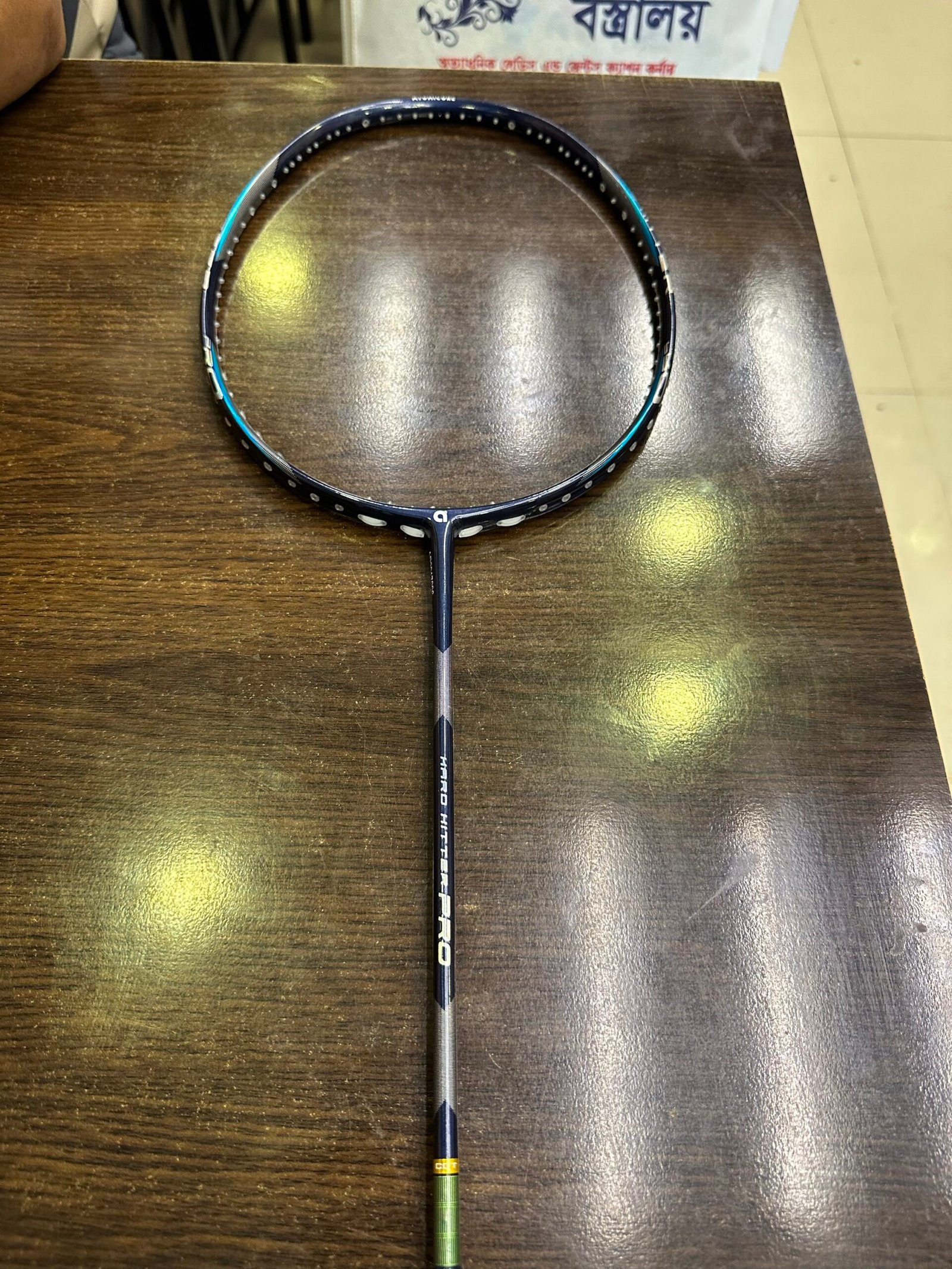 APACS HARD HITTER PRO 6.4 NAVY BLUE BADMINTON RACKET (4U) ORIGINAL