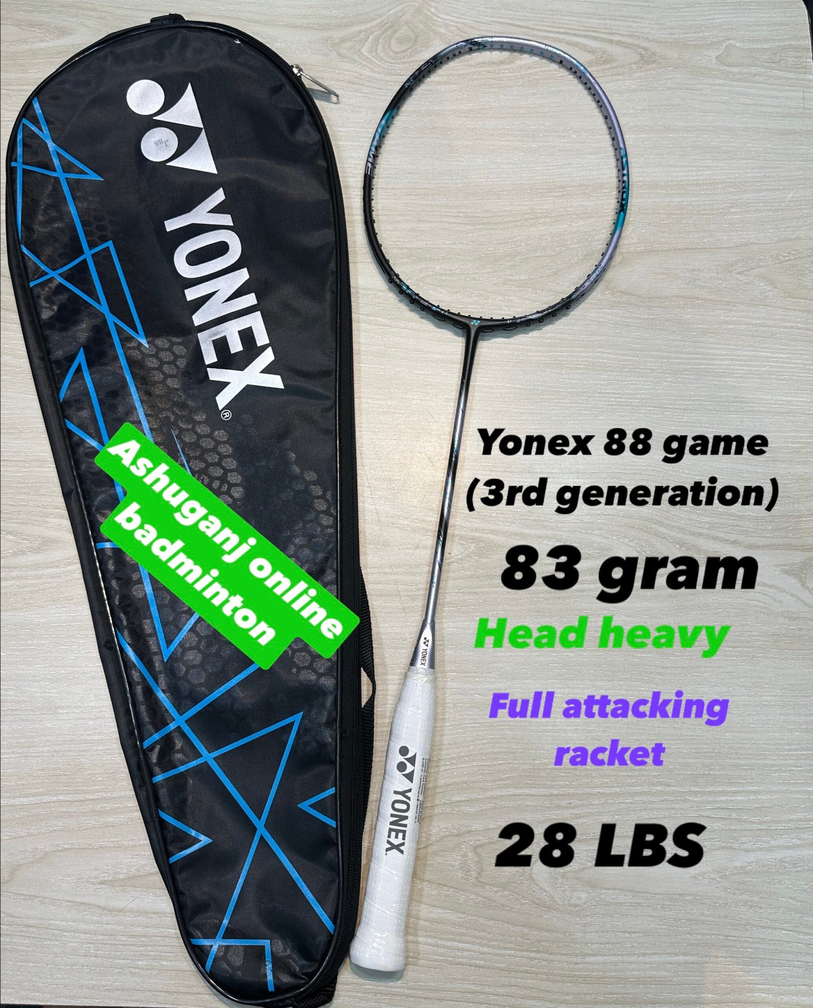 YONEX ASTROX 88D GAME
BLACK SILVER (3RD GEN) ORIGINAL IN BANGLADESH