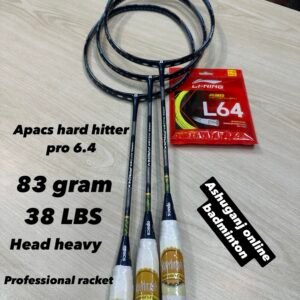 APACS HARD HITTER PRO 6.4 NAVY BLUE BADMINTON RACKET (4U) ORIGINAL