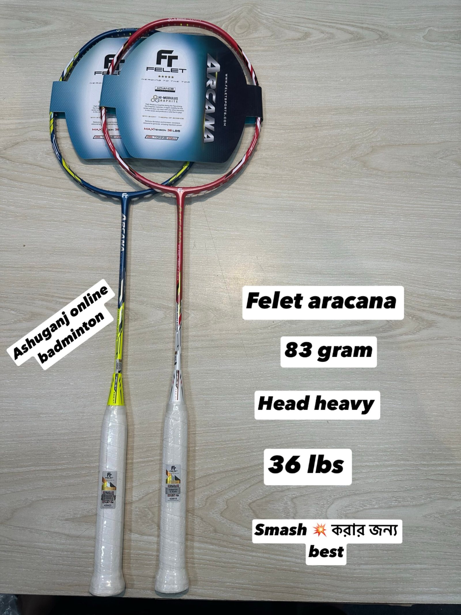 FELET ARCANA BADMINTON RACKET 4U